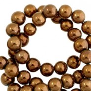 Hematite Perlen rund 10mm Rosegold